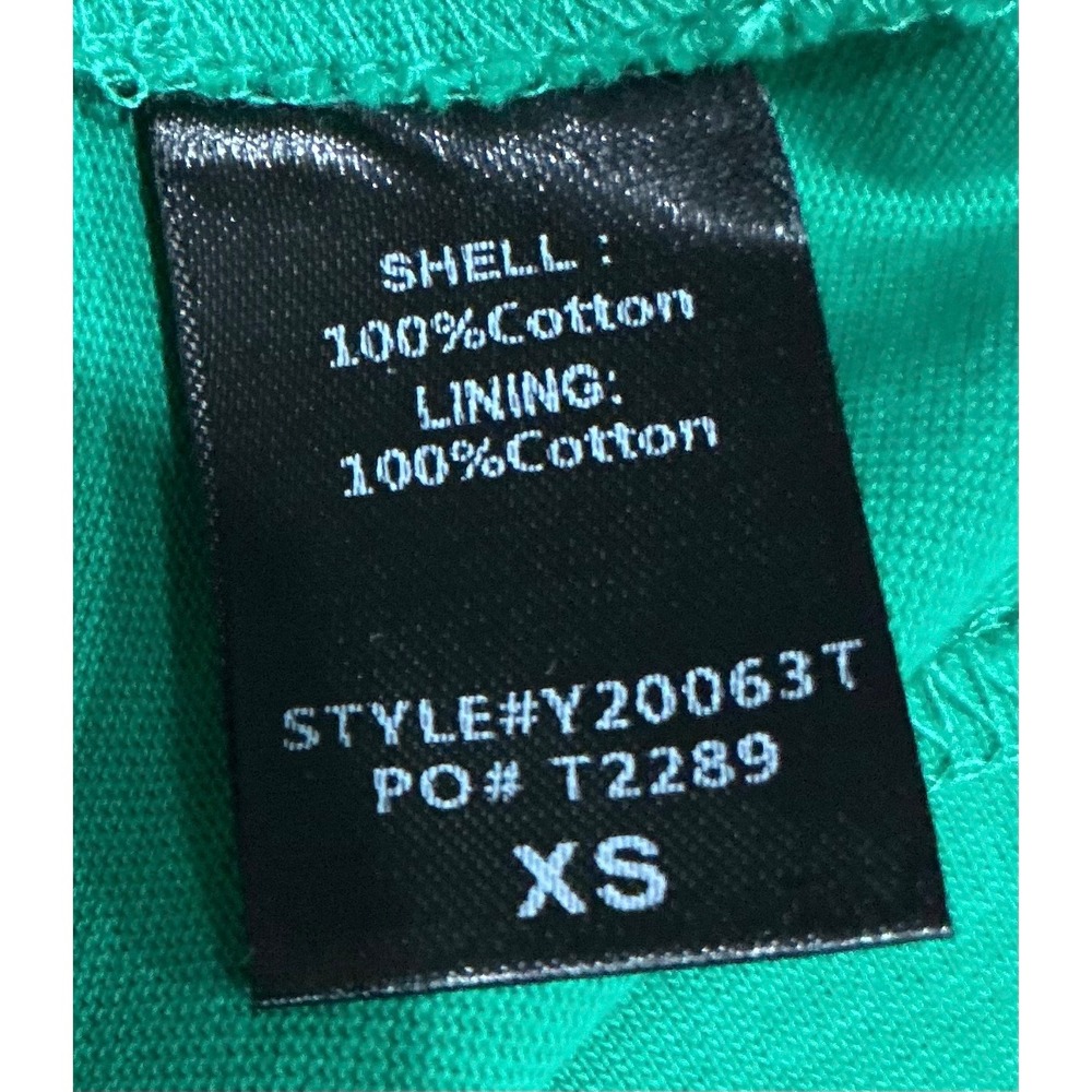 NWT Tuckernuck Sutton Dress Green Cotton Polo Mini Dress Pockets XS / S - Picture 7 of 7